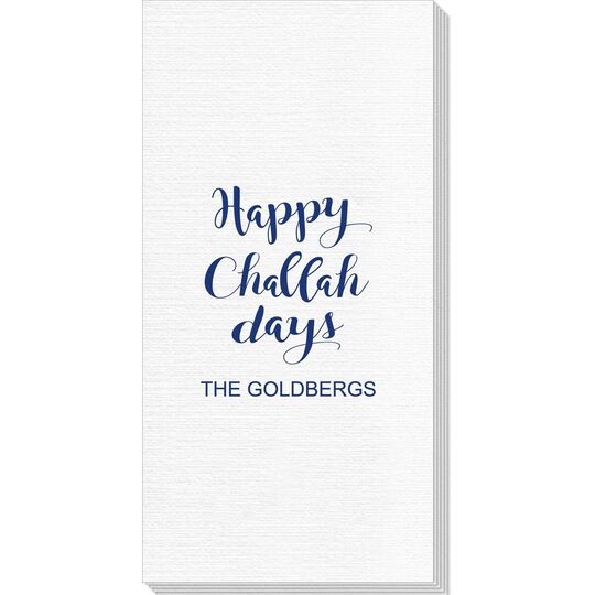 Happy Challah Days Deville Guest Towels